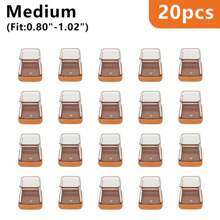 8/12/20 件方形椅腿地板保护垫、硬木地板家具垫、椅腿家具滑块、厚毛毡椅腿套，有效降低噪音并保护地板