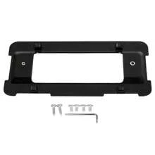For BMW Black Rear License Plate Mount Frame Holder Bumper Bracket W/Screws