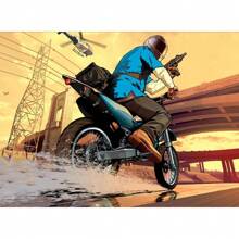 1 pièce Affiche murale avec cadre en option, Pop Art GTA 5 Vices, la capitale sainte, 5 stars, bon citoyen, trio de voyous, photo de groupe magnifique. Collection d'affiches artistiques à décorer la salle de jeu. Peinture HD cadeau de décoration
