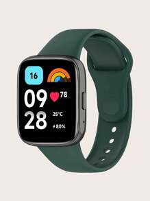 1 pieza Banda de reloj inteligente de silicona de estilo liso con liberación rápida compatible con Redmi Watch 3 Active