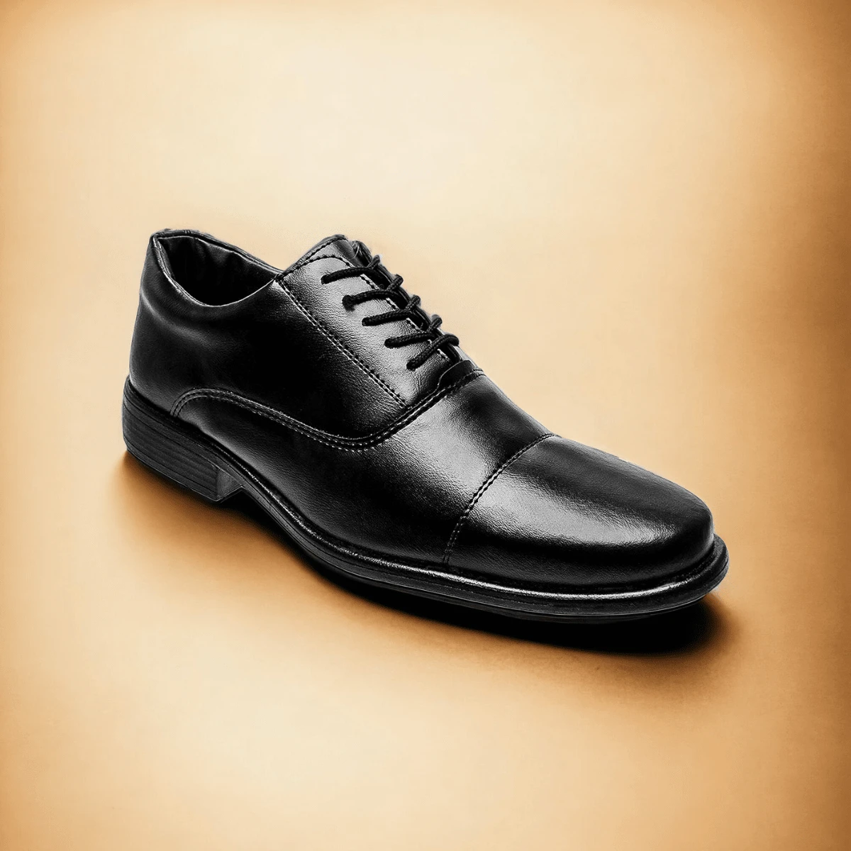 Men's Formal Military Leather Shoes Sport Slim Oxford - 黑色 - 查看 1