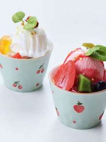 1 件陶瓷杯，独特冰淇淋图案玻璃杯，适合办公室、家庭、学校、男朋友/女朋友礼物，创意中国风个人杯，返校 - 馬克杯 - 查看 11