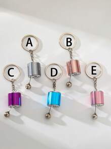 1pc Metal Gearshift Keychain - Mini Car Part Model, Stylish Gear Shift Design, Perfect Automotive Accessory, Ideal Gift For Men - Multicolor - View 1