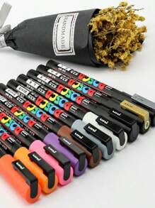 Bolígrafo marcador de pintura Uni Paint Pen PC-3M de punta fina 0.9-1.3mm para pintura, graffiti, anime, publicidad y dibujo artístico