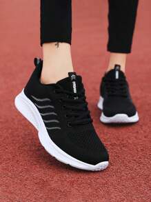 2025 New Women Knitted Hollow Out Fashion Casual Outdoor Comfortable Soft Bottom Lightweight Running Sports Shoes