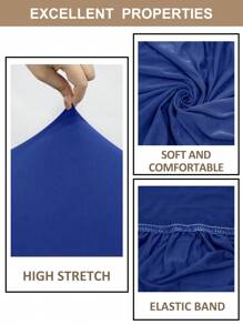 3-Piece Powder Blue Picnic Table Set With Bench Cover, Suitable For Parties, Picnics, Camping, Restaurants, Outdoor & Indoor Gatherings, All Season Solid Color - Multicolor - View 4