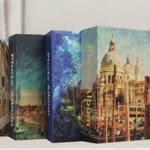 1pc Wedding Photo Album 6 Inch 100 Sheets European Style Cover For Birthday Photos - Multicolor - View 2