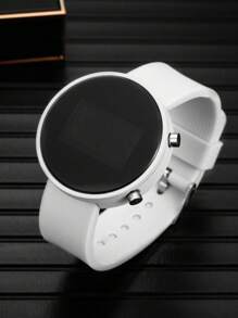 时尚圆形LED电子女士手表，母亲节送给母亲的最佳礼物