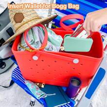 Phone Holder For Accessories, Silicone Insert Wallet For Original All Models Rubber Beach Tote Bags - Multicolor - View 4