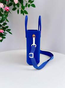 Mini Rubber Summer Beach Bag, EVA Hole Travel Tote Bag, Waterproof Storage Bag For Outdoor Sports Pool Boat - 寶藍色 - 查看 5