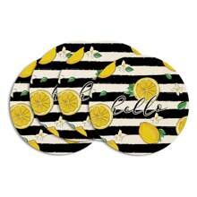 4pcs/6pcs/8pcs/Set Yellow Lemon Theme Placemats, 14 Inch Round Spring/Summer Holiday Table Mats Suitable For Party, Kitchen, Dining Room Decor