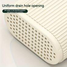 1 Non Perforated Tableware Storage, Chopstick Holder, Material ABS Material, Can Be Countertop Or Wall Mounted, Versatile Storage, Suitable For Kitchen, Living Room, Bathroom Desktop Storage, Holiday Gifts, Back To School Supplies