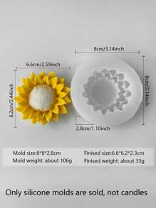 1pc Daisy Floral Butterfly Silicone Mold, For Handmade Candle, Clay Decoration, Resin Crafts, Etc. Suitable As Wedding Table Decor, Spring Party Gift, Mother's Day Craft, Made Of & Material, High-Quality Nature-Inspired Design