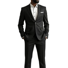 Men's Slim Fit Formal Suit – Sophisticated Design & Slim Fit - View 2