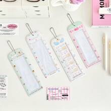 相片卡夹，PVC相片卡夹形透明卡套学生校园卡访问袋，学校用品，返校 - 彩色 - 查看 4