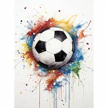 1 tấm áp phích nghệ thuật treo tường Pop Watercolor Graffiti Football Shoes Canvas Painting Modern Art Poster Inspirational Wall Picture Men Boy Living Room Home Decor Canvas, Không khung - Nhiều màu - Xem 37