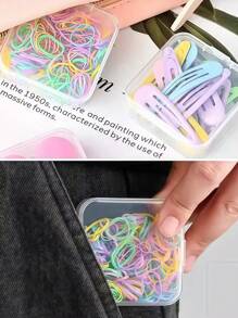 31 件（1 件大盒 + 30 件小盒）透明塑料储物盒小容器 - 珠子储物整理盒 - 带铰链盖，矩形塑料用于整理您的珠子 - 非常适合 DIY 珠宝工艺品、美甲和手链制作，完美的母亲节和女性礼物 - 彩色 - 查看 8