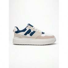 White Blue Women's Comfortable Versatile Casual Sneakers - White Blue - View 5