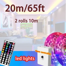 NBBUFF RGB LED Strip Lights,Night Light With 44key Remote Control, Can Adjust Color And Brightness, The Length Can Be Cut, Very Easy To Install, Suitable For Home Interior Decoration, Festival Atmosphere Light, Party Atmosphere Light Room Decor - New Controller - View 14