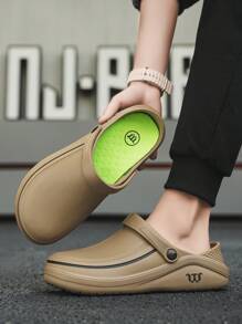 W 男士防滑厨师鞋，防水防油防滑耐用厨房工作鞋，隐藏式半滑设计