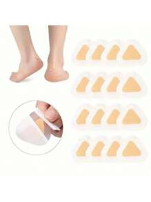 20pcs Gel Heel Protectors: Adhesive Blister Pads For Heel Liners, Shoes Stickers, Pain Relief & Foot Care Cushion Grip