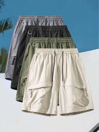 男士工装短裤多口袋休闲时尚户外百慕大短裤