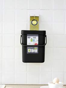 1pc Multi-Functional Trash Can, 3L/0.79 Gallon Hanging Trash Can, Convenient Kitchen Trash Can, 2-In-1 Wall Or Wall Hanging Trash Can, High Quality Compost Bucket, Office Garbage Basket, Household Items, Kitchen Accessories