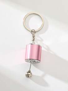 1pc Metal Gearshift Keychain - Mini Car Part Model, Stylish Gear Shift Design, Perfect Automotive Accessory, Ideal Gift For Men - Multicolor - View 14