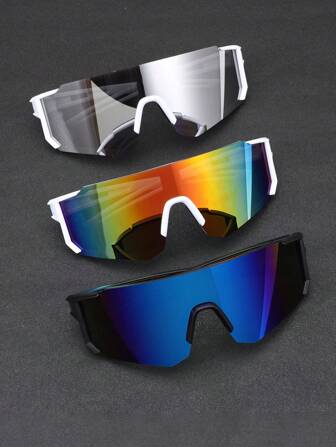 1 st/2 st/3 st herr utomhussporter cykling, vandring, skidåkning wrap-around glasögon med moderiktiga skyddsglasögon enkel komfort casual outfits utomhus cykelglasögon för sommar strandsemester, utomhus, resor