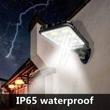 1pc Solar Light LED Courtyard Light Human Body Sensing Light Wall Light Integration Suitable For Outdoor Courtyard Garden Wall Household Solar Street Light - Multicolor - View 9