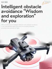 CASRRA Drone com Câmera S1S Drone Controlado por Controle Remoto, Motor Sem Escovas, Desvio de Obstáculos de 360°, WIFI, Filmagem de Lente Dupla, Fotografia Aérea Profissional para Uso Externo, Quadricóptero Dobrável, Helicóptero, Brinquedo, Presente de Aniversário, Câmera Digital