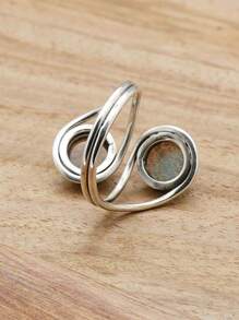 Labradorite 925 Sterling Silver Gemstone Adjustable Ring - Labradorite - View 5