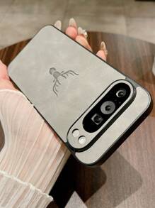 1 Stück Hirsch Luxus Elegantes Schafsfell, angenehm und seidig texturierter stoßfester Hartschalenkoffer kompatibel mit Pixel 7/8/9, 7a/8a/9 Pro, 9 Pro XL, wasserdicht, stoßfest, sturzsicher, kratzfest