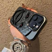 Ốp điện thoại hoạt hình Anime tương thích với iPhone 16 15 14 13 12 11 Pro Max X XR XSMAX 8 7 Plus, chống rơi vỡ, mặt lưng mờ, phiên bản quốc tế, không phải phiên bản nội địa. - màu đen - Xem 5