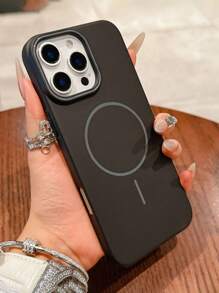 简约哑光磁吸无线充电壳适用于 16 15 14 Plus 13 12 11 Pro Max 短腕带硬质 PC 防震保护套