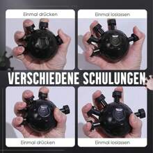 [Black And Pink Silicone Grip Strengthener] Ergonomic Black Silicone Finger Grip Strengthener With Knob Design | Hand Muscle Trainer For Musicians, Athletes, Boxers, And Weak Hands | Grip Force Trainer For Improved Dexterity And Strength, Gym, Deporte, Gimnasio, Ejercicio En Casa, Hand Grip - Multicolor - View 6