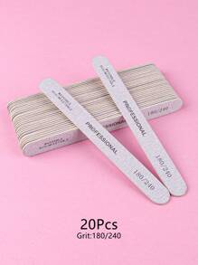 50/20/10/5/1pc 專業級指甲銼刀組，個性化美甲修復工具，指甲護理工具組，木製砂紙磨甲銼，雙面拋光銼，適用於自然指甲，也適用於足部、手部和指甲護理 - 彩色 - 查看 14