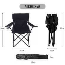 Folding Camping Chair With Cup Holder And Bag Fishing Beach Camping 130kg - 藍色 - 查看 4