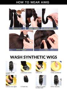 1PC/2PCS Synthetic 28" Straight Ponytail With Elastic Rubber Band Colorful Braids Ponytail Hair Extensions Suitable For KIDS Daily Wear - Two-Tone - View 8