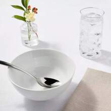 34oz Porcelain Noodle Bowl White - Threshold™: Microwave & Dishwasher Safe, Ramen & Soup Bowl, Traditional Dining - White - View 2