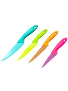 Colorful Stainless Steel Knife Set Kit 4 Pieces For Kitchen Knife Set Utensil - 彩色 - 查看 3