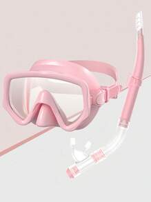 2 件套成人潜水面罩，钢化玻璃浮潜面罩 PVC 咬嘴防雾游泳镜防漏游泳面罩带鼻罩，适用于浮潜、自由潜水、游泳浮潜套装成人浮潜装备防雾全视野游泳面罩半干式上衣呼吸管潜水游泳旅行、沙滩必需品、沙滩配件、泳池浮板 - 彩色 - 查看 12