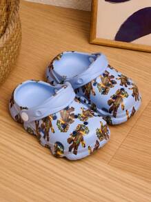 1双春夏男童卡通可爱舒适时尚休闲轻便透气防滑耐磨露趾沙滩凉鞋 - 藍色 - 查看 2