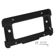 For BMW Black Rear License Plate Mount Frame Holder Bumper Bracket W/Screws