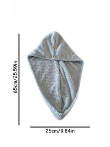 قبعة لتجفيف الشعر للنساء قطعة واحدة، سميكة وفائقة الامتصاص من الفليس المرجاني، منشفة تجفيف شعر سريعة ذات شبكة أناناس ،منشفة ماصة