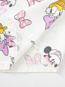 Balabala Young Girl Cute Cartoon Graphic Sleeveless Cami Top, For Summer - White and Red - View 6