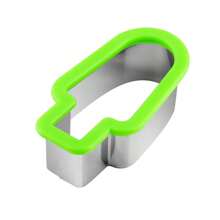 1 pieza Molde para paletas de hielo en forma de rebanada de sandía, cortador y divisor de helado