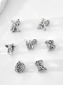 1 pieza de Letra de vid con cuentas de 26 caracteres a la moda como colgante de pulsera y brazalete para mujeres, para hacer joyas DIY, regalo de aniversario de joyería fina para damas