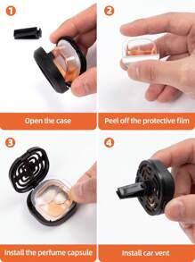 1 bouteille de diffuseur de voiture portable à huiles essentielles, garde l'air de la voiture frais, convient pour toute l'année, parfums multiples disponibles, parfum de longue durée, super pratique, convient pour les fêtes, les rassemblements, les anniversaires de petite amie, la Saint-Valentin, les cadeaux de Noël - Multicolore - Voir 10