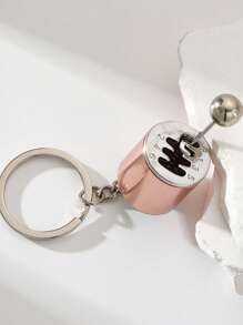 1pc Metal Gearshift Keychain - Mini Car Part Model, Stylish Gear Shift Design, Perfect Automotive Accessory, Ideal Gift For Men - Multicolor - View 5